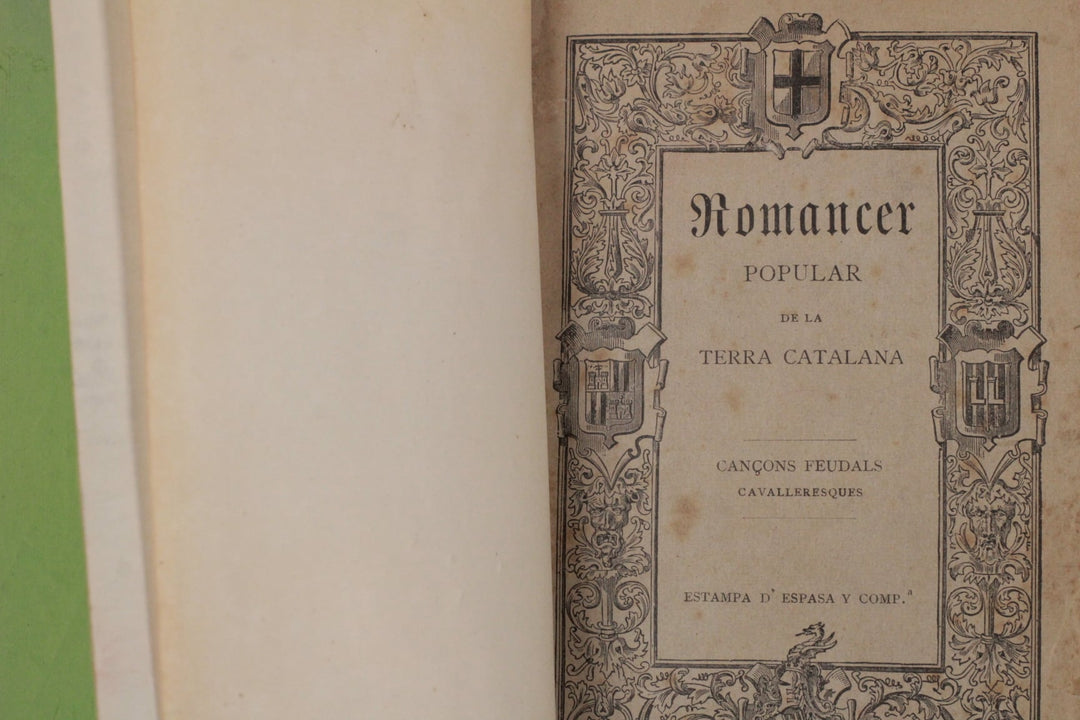 "Romancer popular de la Terra Catalana" - M. AGUILÓ Y FUSTER