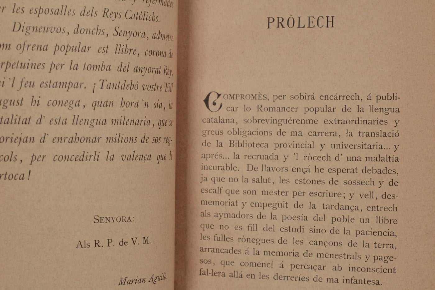 "Romancer popular de la Terra Catalana" - M. AGUILÓ Y FUSTER
