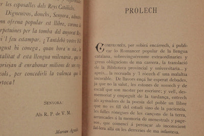 "Romancer popular de la Terra Catalana" - M. AGUILÓ Y FUSTER